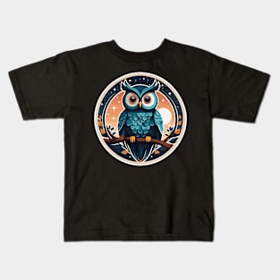 Owl Christmas Drawing Kids T-Shirt